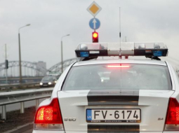 Policijas auto. Foto: Ieva Čīka, LETA