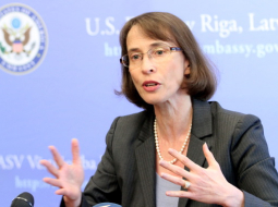 ASV vēstniece Latvijā Džūdita Gārbere. Foto: Kaspars Krafts, F64