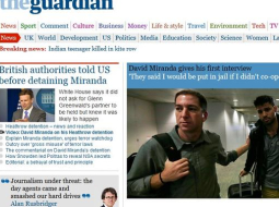 ''The Guardian'' interneta vietnes stopkadrs.