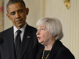 ASV prezidents Baraks Obama kopā ar Dženetu Jellenu. Foto: EPA/LETA