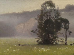 Jūlijs Feders. Rīta migla Koknesē. Foto - Normunds Brasliņš