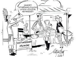 Karikatūras autors - Edgars Sīms.