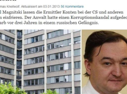 Ekrānšāviņš no Šveices laikraksta tagesanzeiger.ch