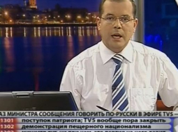 Kanāla TV5 raidījuma "Bez cenzūras" vadītājs. Avots: www.tvnet.lv