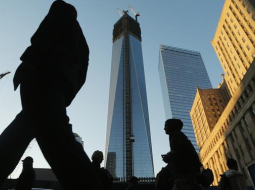 Pasaules tirdzniecības centra debesskrāpji Manhetenā ASV. Foto: AFP/LETA