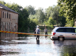 Plūdi Pārdaugavā. Foto: Lita Krone