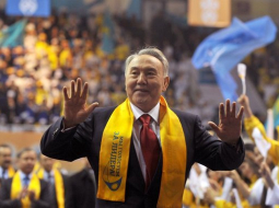 Kazahijas prezidents Nursultans Nazarebajevs. foto: Viktor Drachev/AFP/LETA