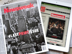 Pagājušā gada decembrī iznāca pēdējais žurnāla "Newsweek" papīra izdevums. Foto: EPA/LETA
