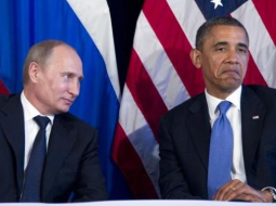 Baraks Obama un Vladimirs Putins G20 samitā 2012.gadā. Foto: AP