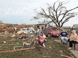 Viss, kas palicis pāri pēc virpuļviesļu Oklahomā. Foto: AFP/LETA