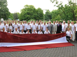 Latvijas delegācija Londonas olimpiādei. Foto: Jānis Saliņš, F64