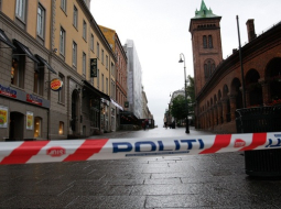 Oslo pēc terora akta. Foto: AFP/LETA