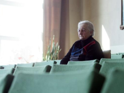 Vientuļa pensionāre. Foto: Edijs Pālens, LETA