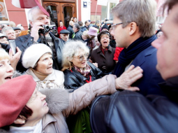 Pie Saeimas galvenais nepārprotami bija Rīgas mērs un Saskaņas centra līderis Nils Ušakovs. Foto: Nora Krevneva, F64