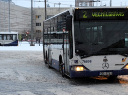 "Rīgas Satiksmes" iegādātie "Mercedes" autobusi. Foto: Evija Trifanova, LETA