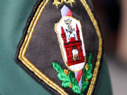 Latvijas robežsargu emblēma. Foto: Ieva Čīka, LETA
