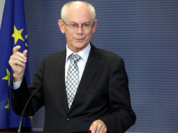 ES prezidents Hermanis van Rompejs. Foto: Ieva Čīka, LETA