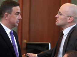 Satiksmes ministrs Aivis Ronis un ekonomikas ministrs Daniels Pavļuts ir lielākie "vaininieki" valsts kapitālsabiedrību valžu politiskajā uzraudzībā. Foto: Edijs Pālens, LETA