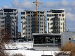 Mājokļu komplekss "Skanstes virsotnes". Foto: Lita Krone, LETA