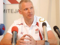 Olimpiskās delegācijas vadītājs Žoržs Tikmers. Foto: Lita Krone, LETA