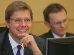 Nils Ušakovs pašvaldību tikšanās laikā. Foto: Raitis Plauks, F64