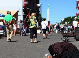 Ubadze Kaļķu ielā Vecrīgā. Foto: Edijs Pālens, LETA