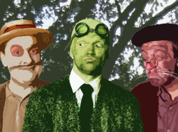 Izrādes "Vējš vītolos" plakāts