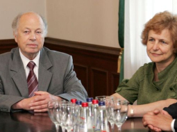 Eiropas Parlamenta deputāti Alfrēds Rubiks (K) un Tatjana Ždanoka (L). Autors - Kristaps Kuhaļskis, F64