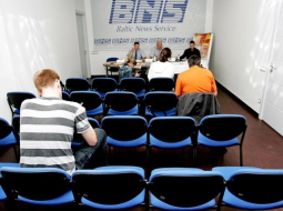 Preses konference ziņu aģentūras BNS telpās. Foto: Reinis Hofmanis, F64