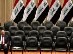 Irākas valdības jaunais vadītājs Haiders al Abadi gaida ministrus. Foto: EPA/LETA