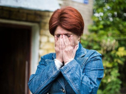 Ludmila Hohlova ir viena no Krievijas karavīru māšu organizācijas vadītājām. Foto: AFP/LETA