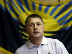 Pašpasludinātais Slovjanskas mērs Vjačeslavs Ponomarjovs. Foto: EPA/LETA