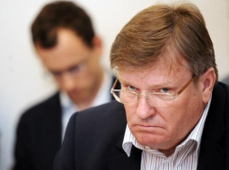 "Latvijas krājbankas" lietā apsūdzētais Ivars Priedītis tiesā. Foto: Edijs Pālens, LETA
