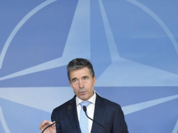 NATO ģenerālsekretārs Anderss Fogs Rasmusens. Foto: AFP/LETA