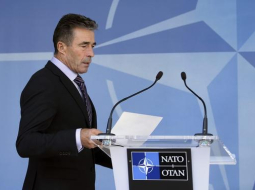 NATO ģenerālsekretārs Anderss Fogs Rasmusens.Foto: EPA/LETA