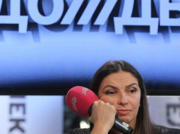 Krievijas telekanāla "Doždj" ģenerāldirektore Natālija Sindejeva. Foto: EPA/LETA