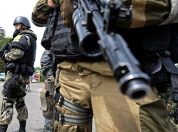 Ukrainas karavīri postenī pie Slavjanskas. Foto: AFP/LETA