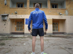 Ukrainas austrumpilsētiņa Kramatorska. Starplaikā starp apšaudēm. Foto: EPA/LETA