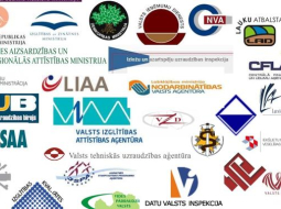 Valsts pārvaldes iestāžu grafiskā identitāte patlaban. Foto: Valsts kanceleja