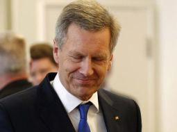 Bijušais Vācijas prezidents Kristians Vulfs pēc tiesas sprieduma. Foto: AFP/LETA