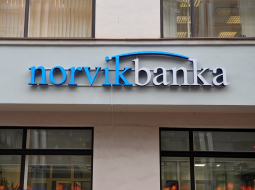 "Norvik bankas" zīmols. Foto: Lita Krone, LETA