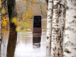 Plūdi šoruden Ogrē. Foto: Edijs Pālens, LETA