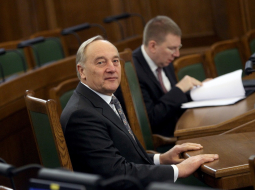 Valsts prezidents Andris Bērziņš. Foto: Kaspars Krafts, F64