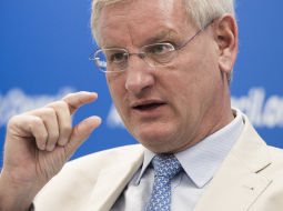 Bijušais Zviedrijas ārlietu ministrs Karls Bilts. Foto: AFP/LETA