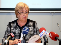 Centrālās statistikas pārvaldes priekšniece Aija Žīgure. Foto: Evija Trifanova, LETA