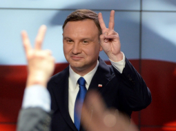 Konservatīvo partijas pārstāvis Andžejs Duda. Foto: AFP/LETA