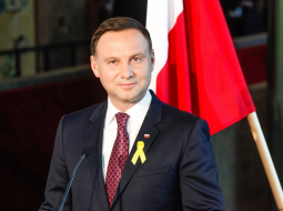 Polijas prezidents Andžejs Duda vizītē Igaunijā. Foto: EPA/LETA