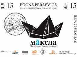 Mākslinieka Egona Peršēvica personālizstādes plakāts. Publicitātes foto