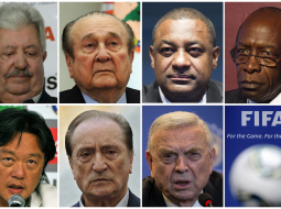 Pirms vairāk nekā mēneša Cīrihē arestētās augstās FIFA amatpersonas. Foto: AFP/LETA