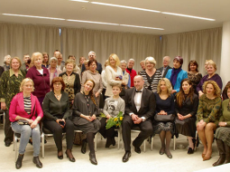 Ir domubiedri pēc koncerta kopā ar diriģentu Jāni Stafecki un vijolnieku Daniilu Bulajevu.